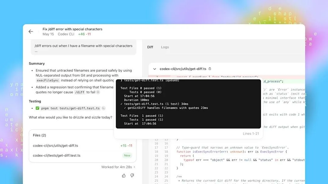 OpenAI Codex kiểm thử mã lập trình