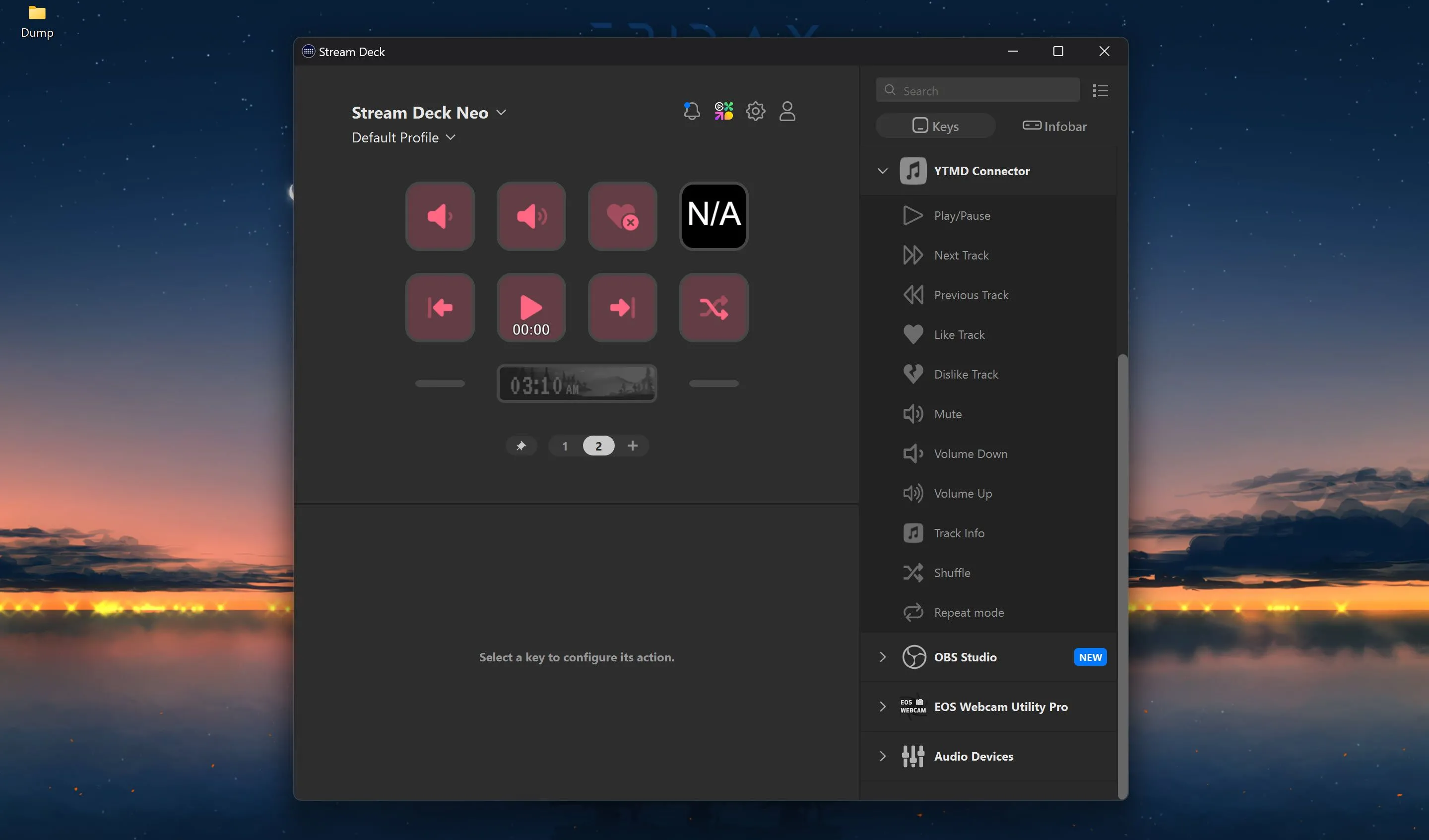 Plugin điều khiển nhạc YouTube Music Desktop (YTMD) trên Stream Deck cho máy tính Windows