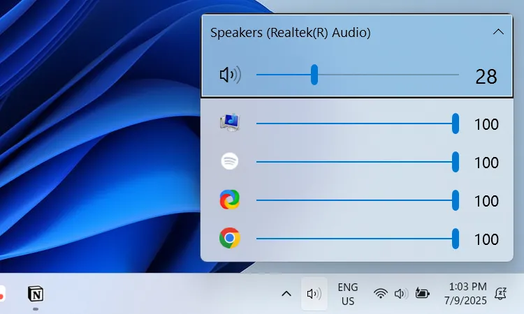 Quản lý âm lượng Windows 11 dễ dàng hơn với EarTrumpet
