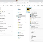 So sánh giao diện menu chuột phải mới của Windows 11 và menu ngữ cảnh cổ điển.