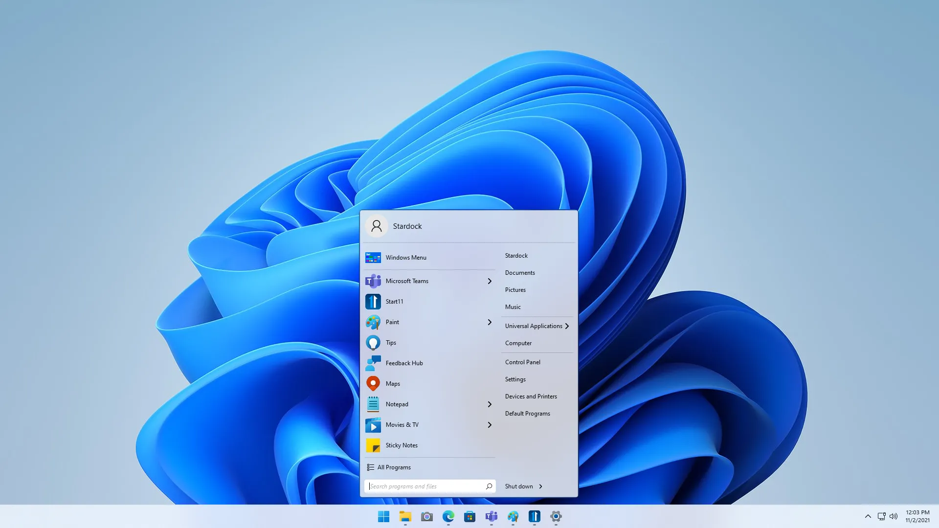 Start Menu Windows 11 thay đổi phong cách với Start11