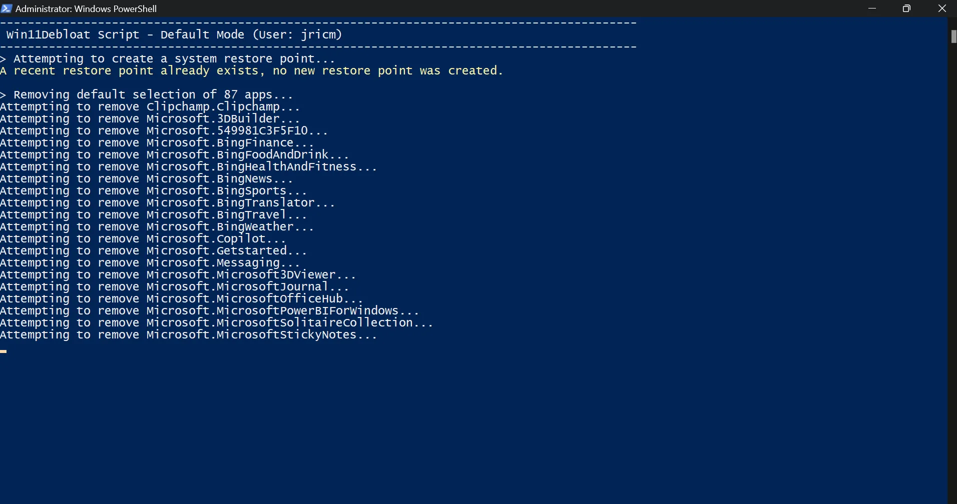 Sử dụng các script PowerShell để gỡ bloatware Microsoft và phần mềm không cần thiết trên Windows tự động
