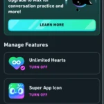 Super Duolingo có lợi ích gì: Trái tim không giới hạn, không quảng cáo, thử thách huyền thoại miễn phí và biểu tượng ứng dụng đặc biệt