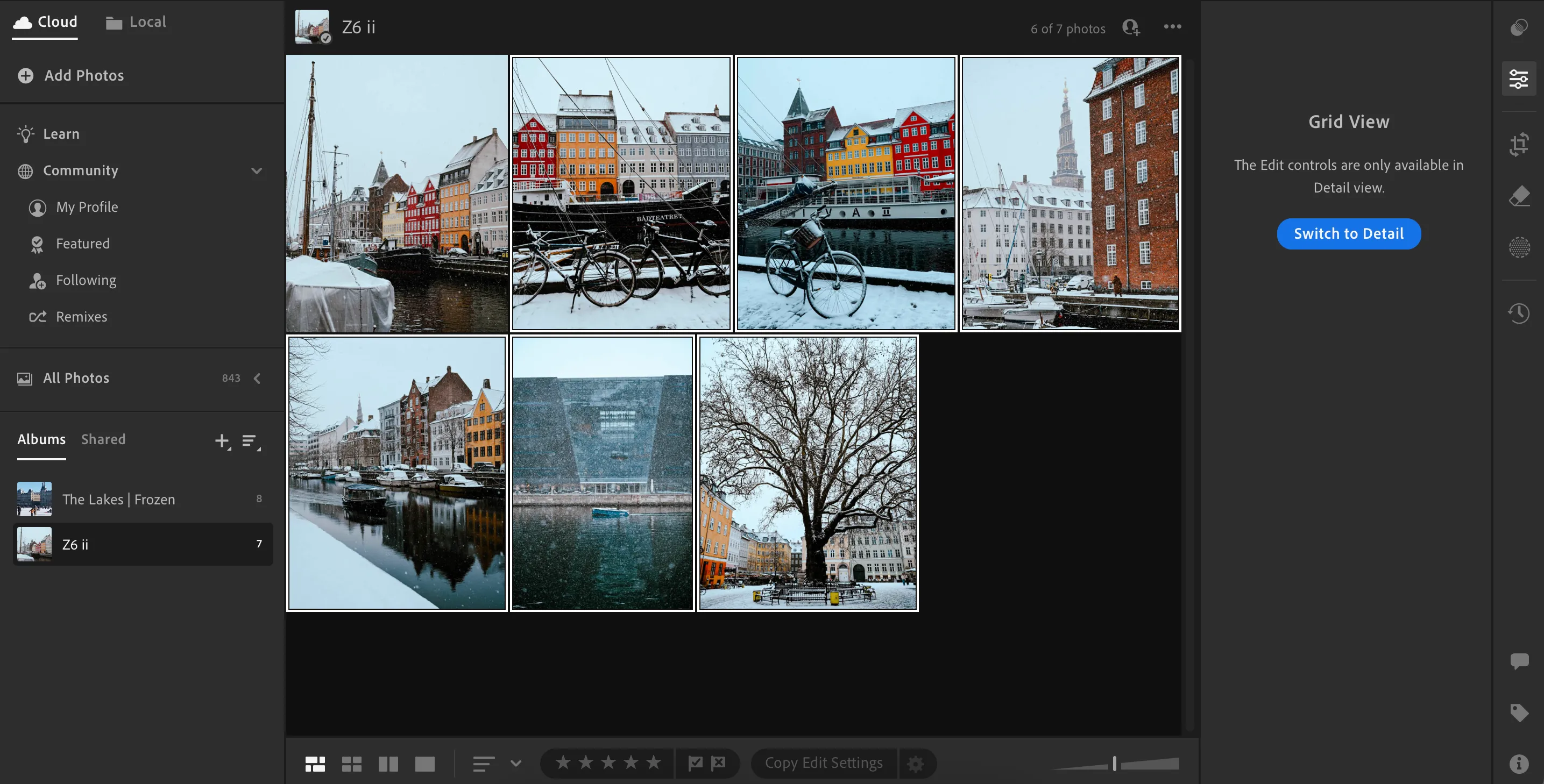 Tạo album ảnh mới trong Adobe Lightroom để dễ dàng quản lý và phân loại