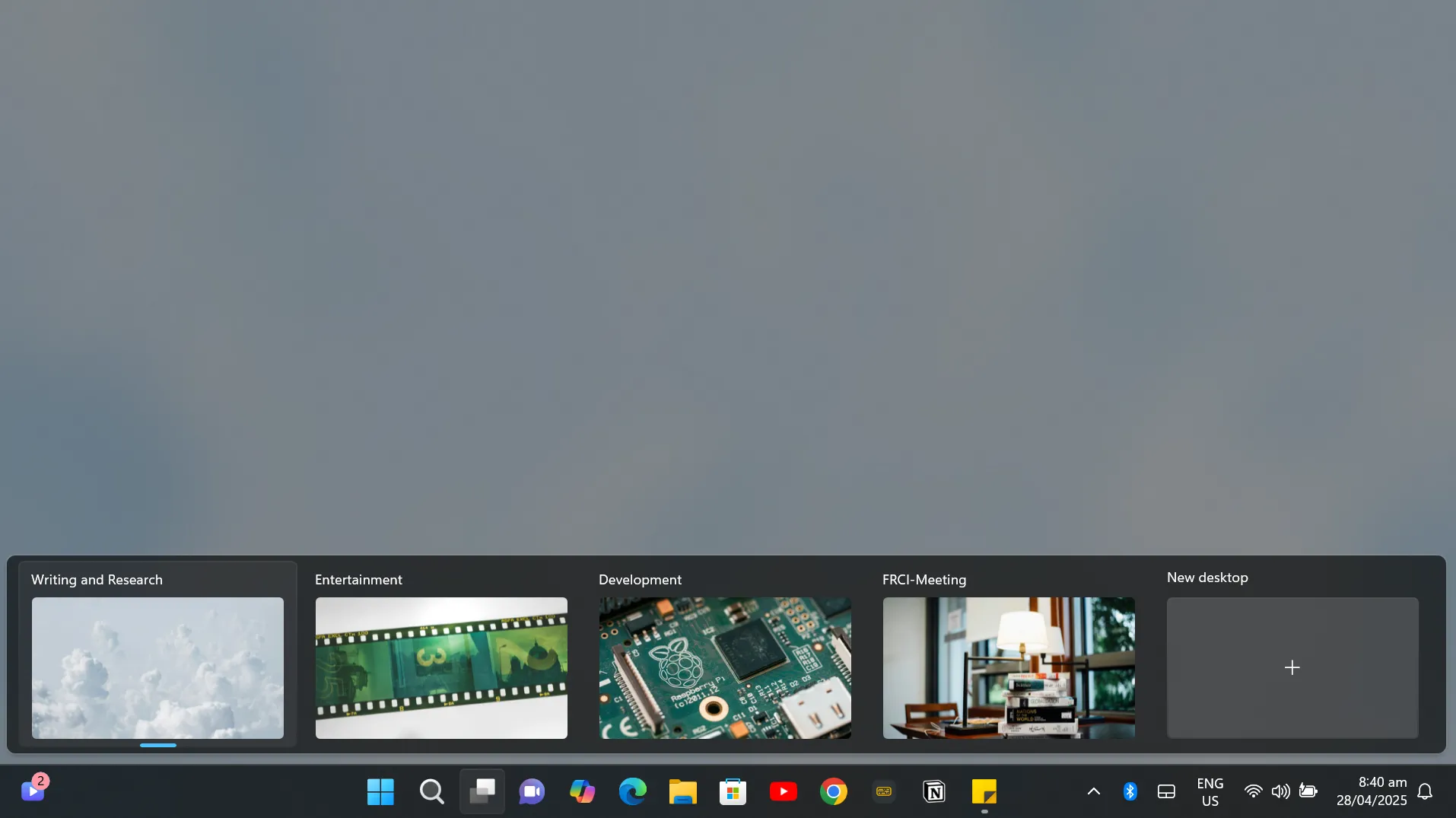 Tạo và quản lý các màn hình ảo (Virtual Desktops) trên Windows để tổ chức công việc khoa học hơn