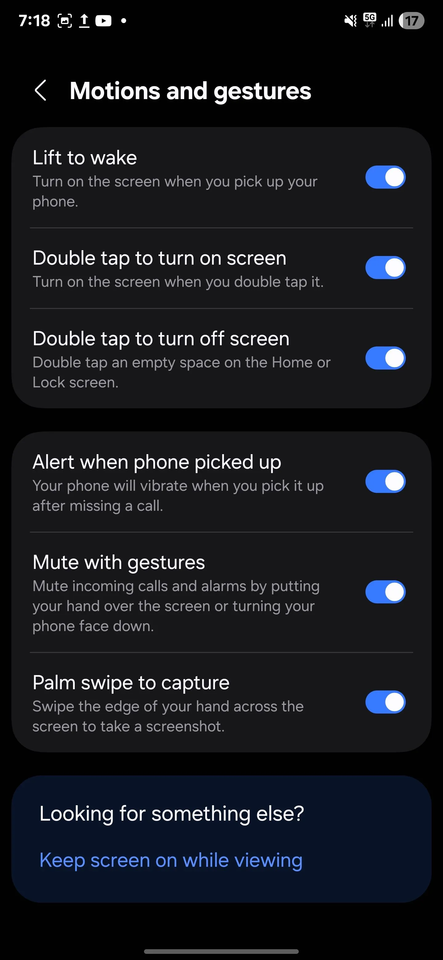 Tắt tính năng Nhấc lên để bật màn hình trên điện thoại Samsung