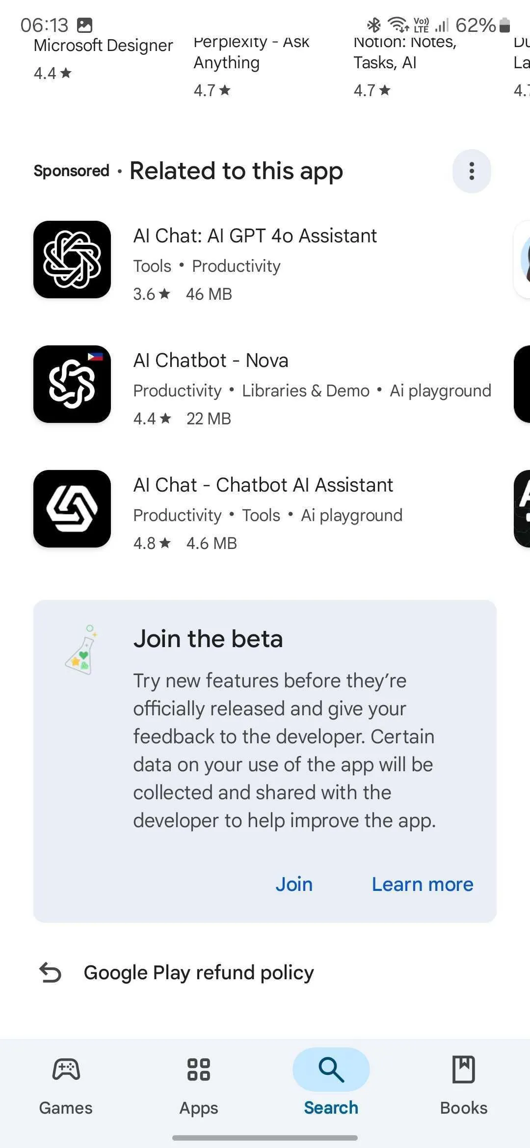 Tham gia chương trình beta ChatGPT trên Google Play Store