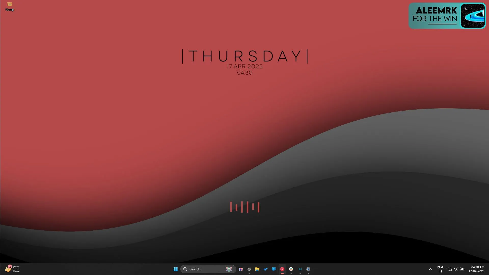 Thanh tác vụ Windows 11 với các biểu tượng thay đổi kích thước linh hoạt