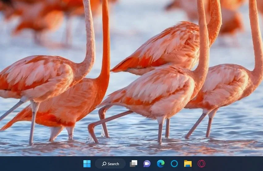 Thanh Taskbar trên Windows 11 hiển thị các biểu tượng ứng dụng và thông báo hệ thống, giúp quản lý đa nhiệm.