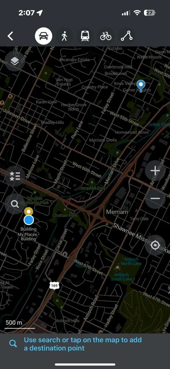 Thêm điểm đến vào Organic Maps để điều hướng riêng tư