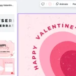 Thiết kế thiệp Valentine tùy chỉnh dễ dàng trên Canva