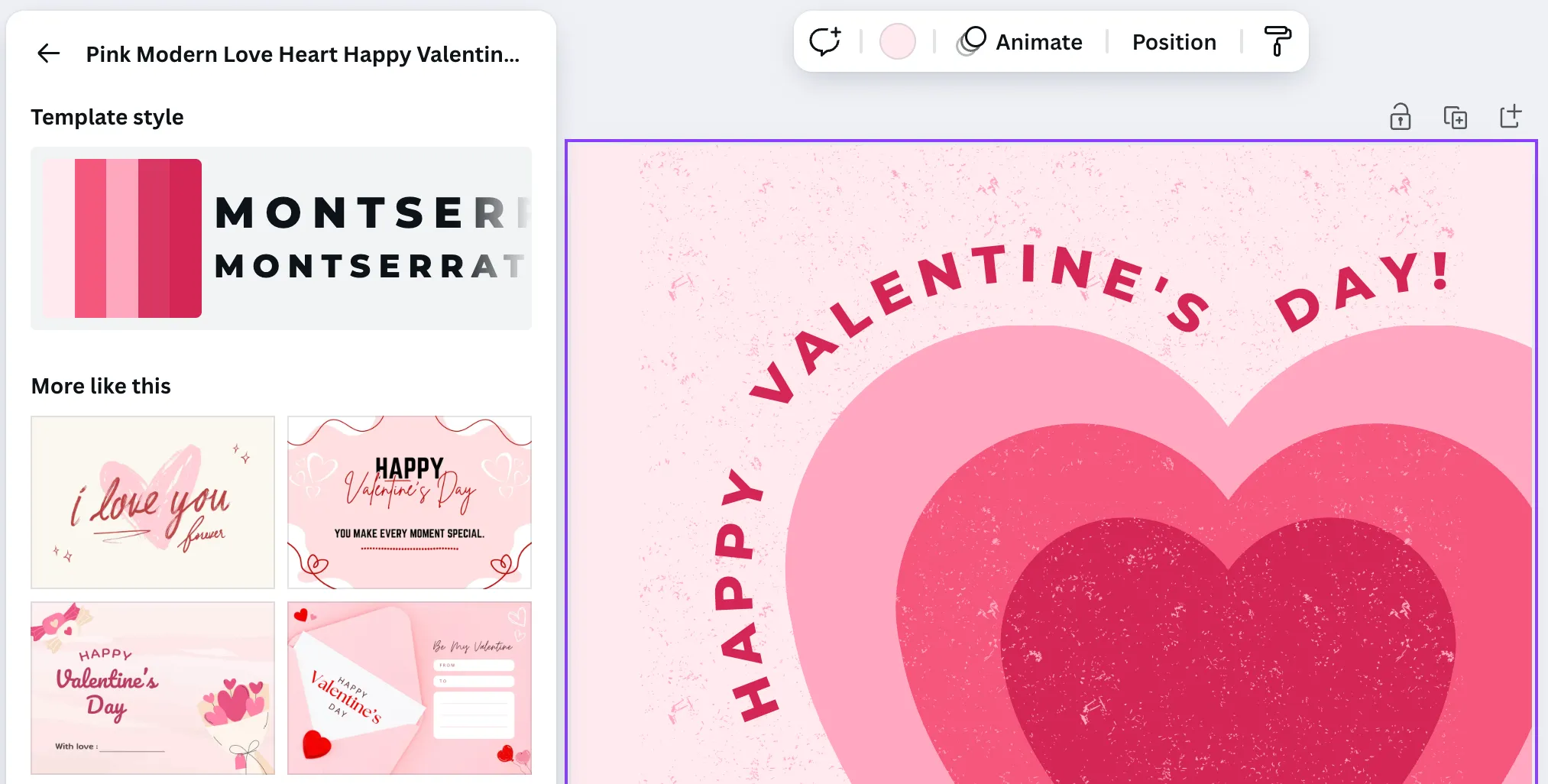 Thiết kế thiệp Valentine tùy chỉnh dễ dàng trên Canva