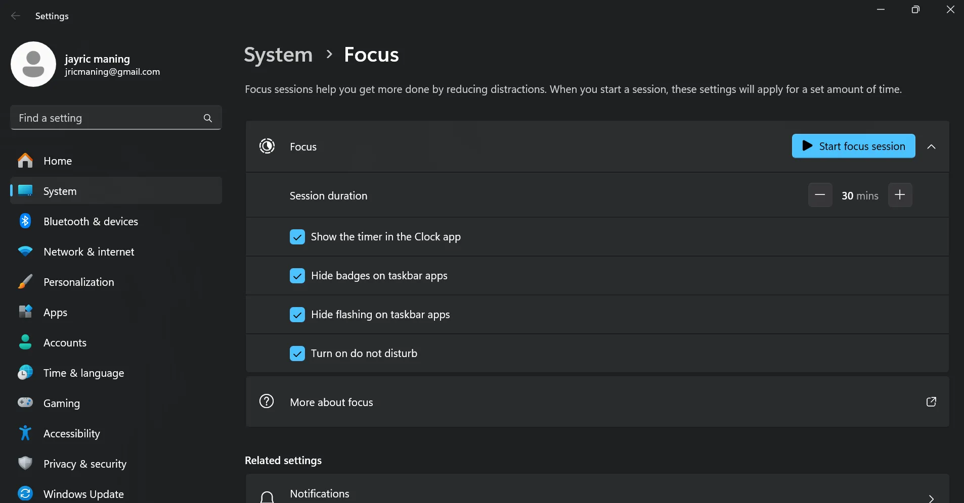 Thiết lập Focus Assist trên Windows để chặn thông báo và tập trung làm việc hiệu quả