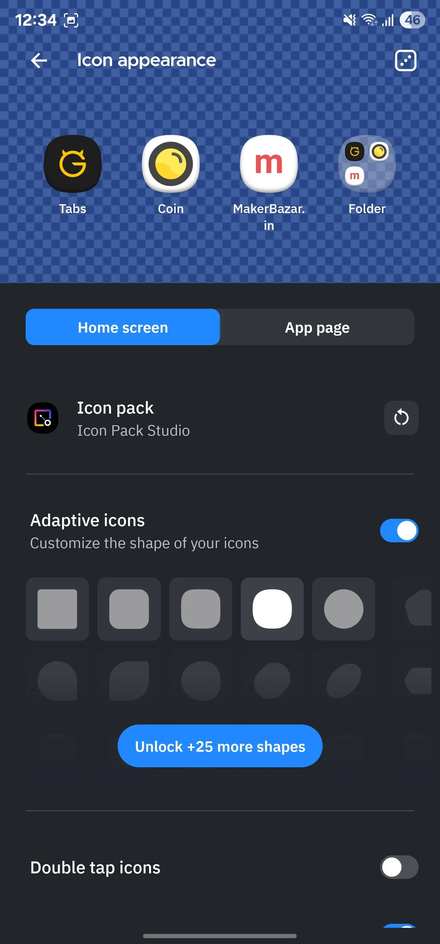Thiết lập Smart Launcher để sử dụng biểu tượng thích ứng, đảm bảo tất cả các biểu tượng ứng dụng có hình dạng và kích thước đồng nhất.