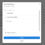 Thiết lập tự động hóa để gửi thông báo Notion đến kênh Slack.