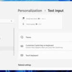 Thiết lập tùy chỉnh phím Copilot để mở ứng dụng trong Cài đặt Windows 11