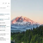Thư mục thư rác trong ứng dụng Thư Windows, minh họa lý do ít sử dụng Mail và Calendar.
