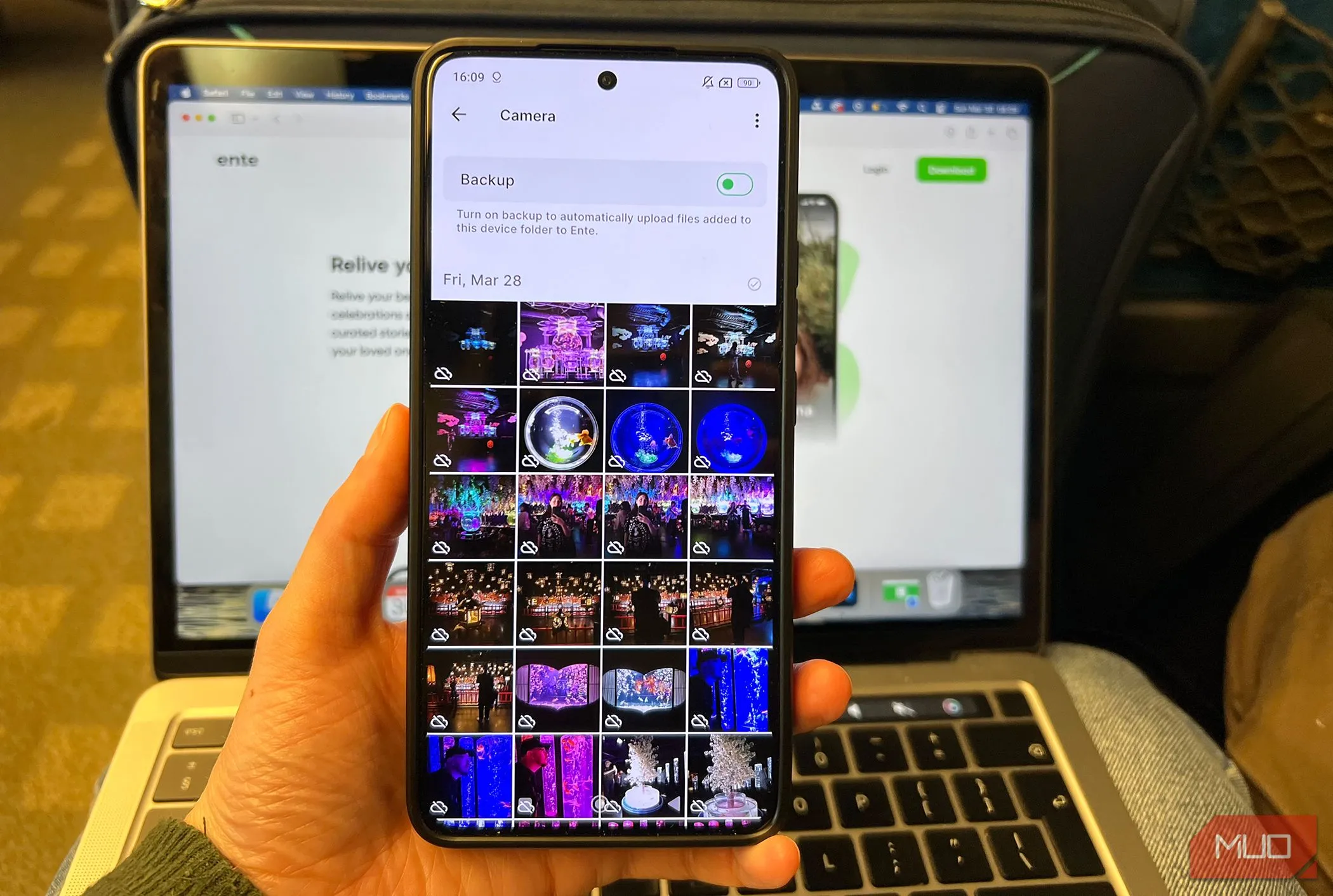 Thư viện Ente Photos sẵn sàng sao lưu - Tính năng Intelligent Discovery