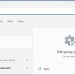 Tìm kiếm Group Policy Editor trên Windows 11