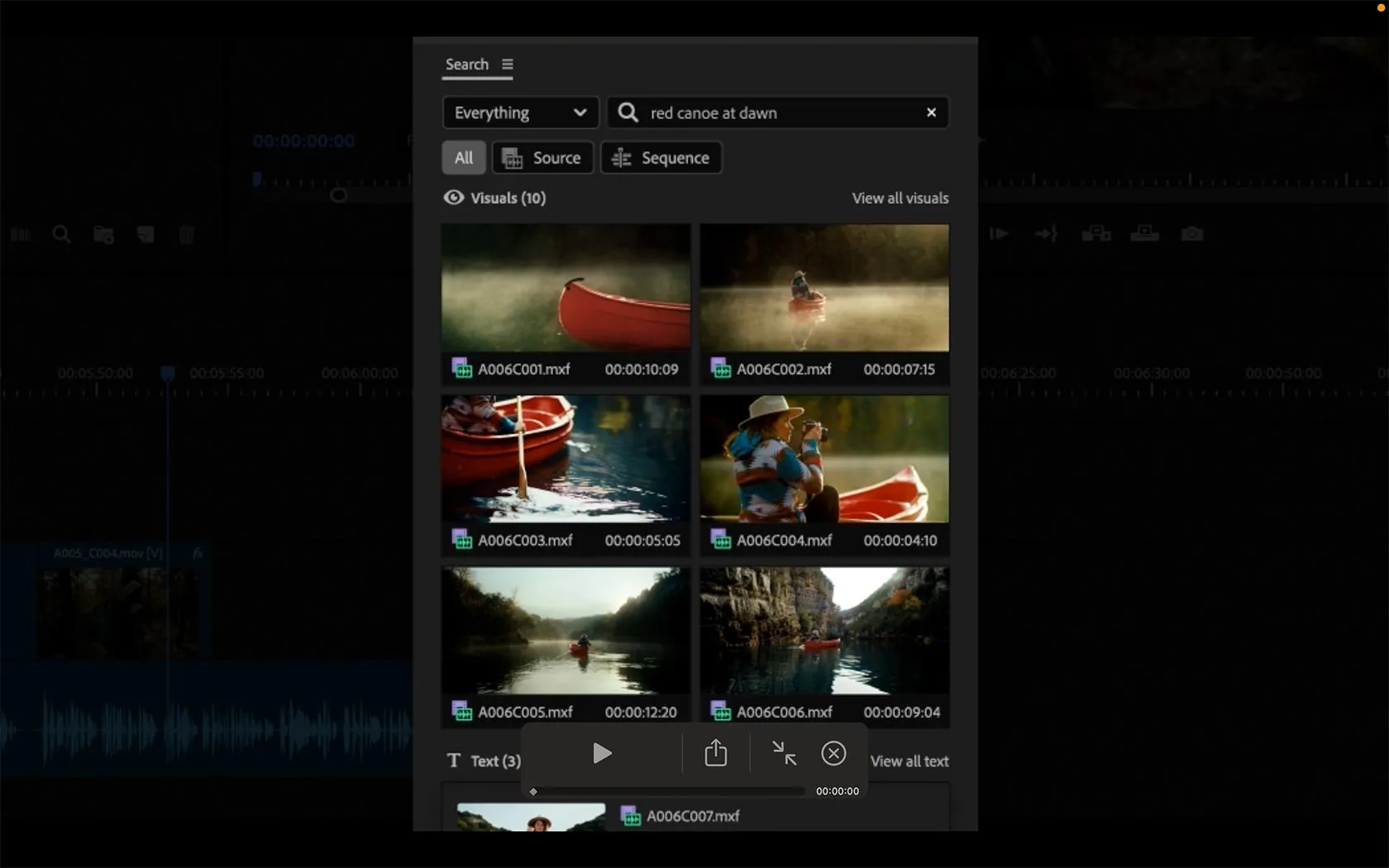Tìm kiếm video thông minh bằng AI trong Adobe Premiere Pro