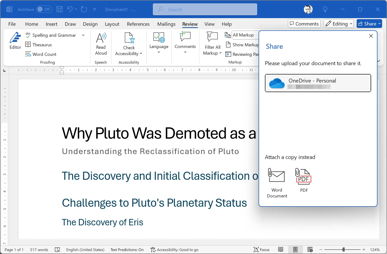 Tính năng chia sẻ và cộng tác trong thời gian thực của Microsoft Word, cho phép làm việc nhóm và nhận phản hồi tức thì.