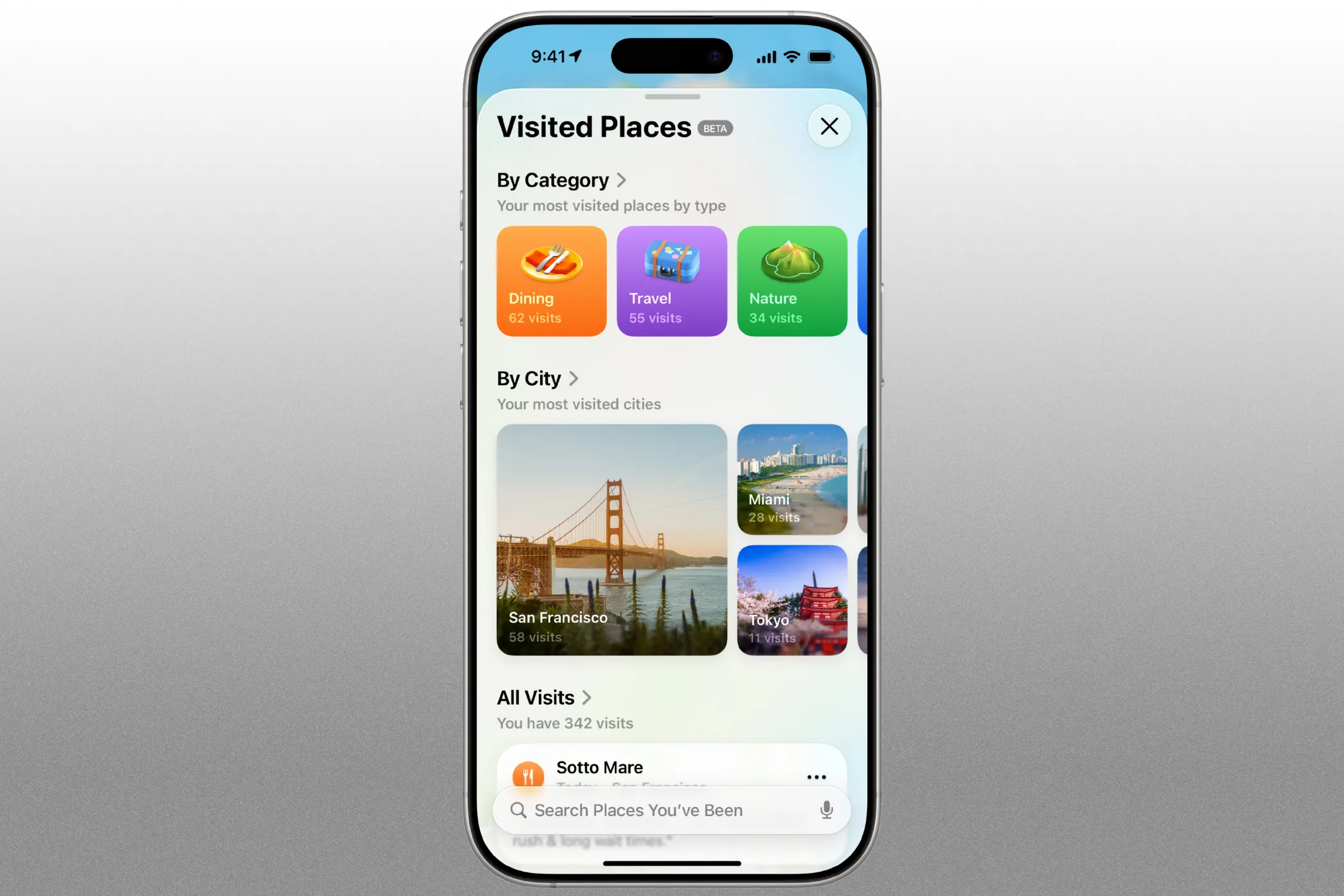 Tính năng Địa Điểm Đã Ghé Thăm mới trong Apple Maps trên iPhone với iOS 26