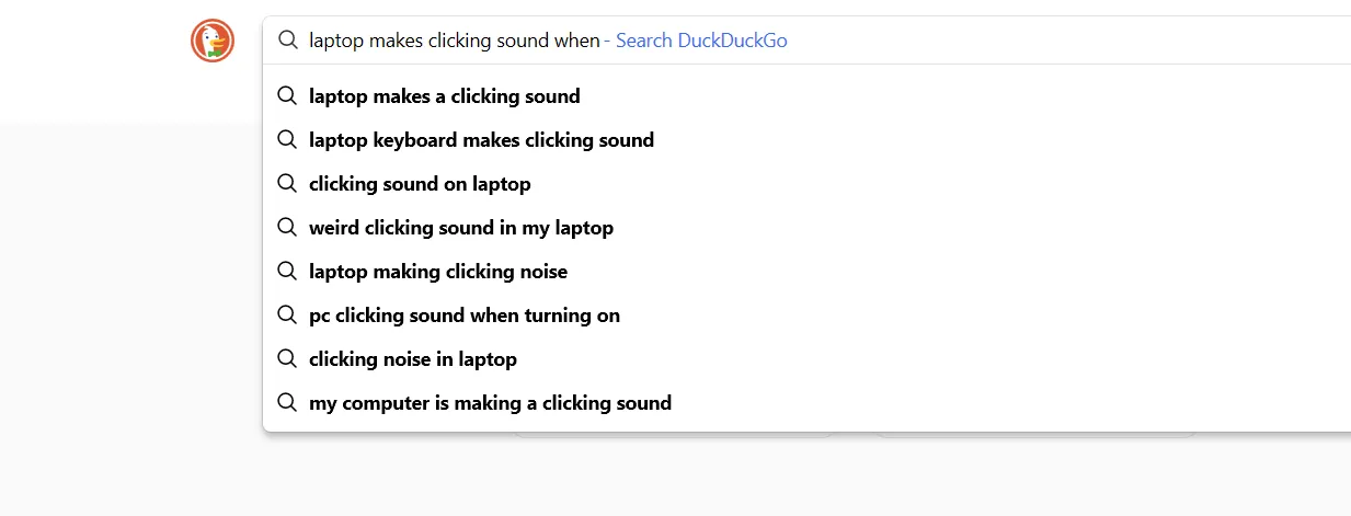 Tính năng gợi ý tìm kiếm của DuckDuckGo so với Google Search