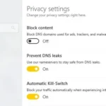 Tính năng Kill Switch của CyberGhost VPN đảm bảo dữ liệu luôn an toàn khi kết nối VPN bị ngắt.