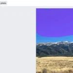 Tính năng Magic Edit của Canva thêm mây vào hình ảnh núi