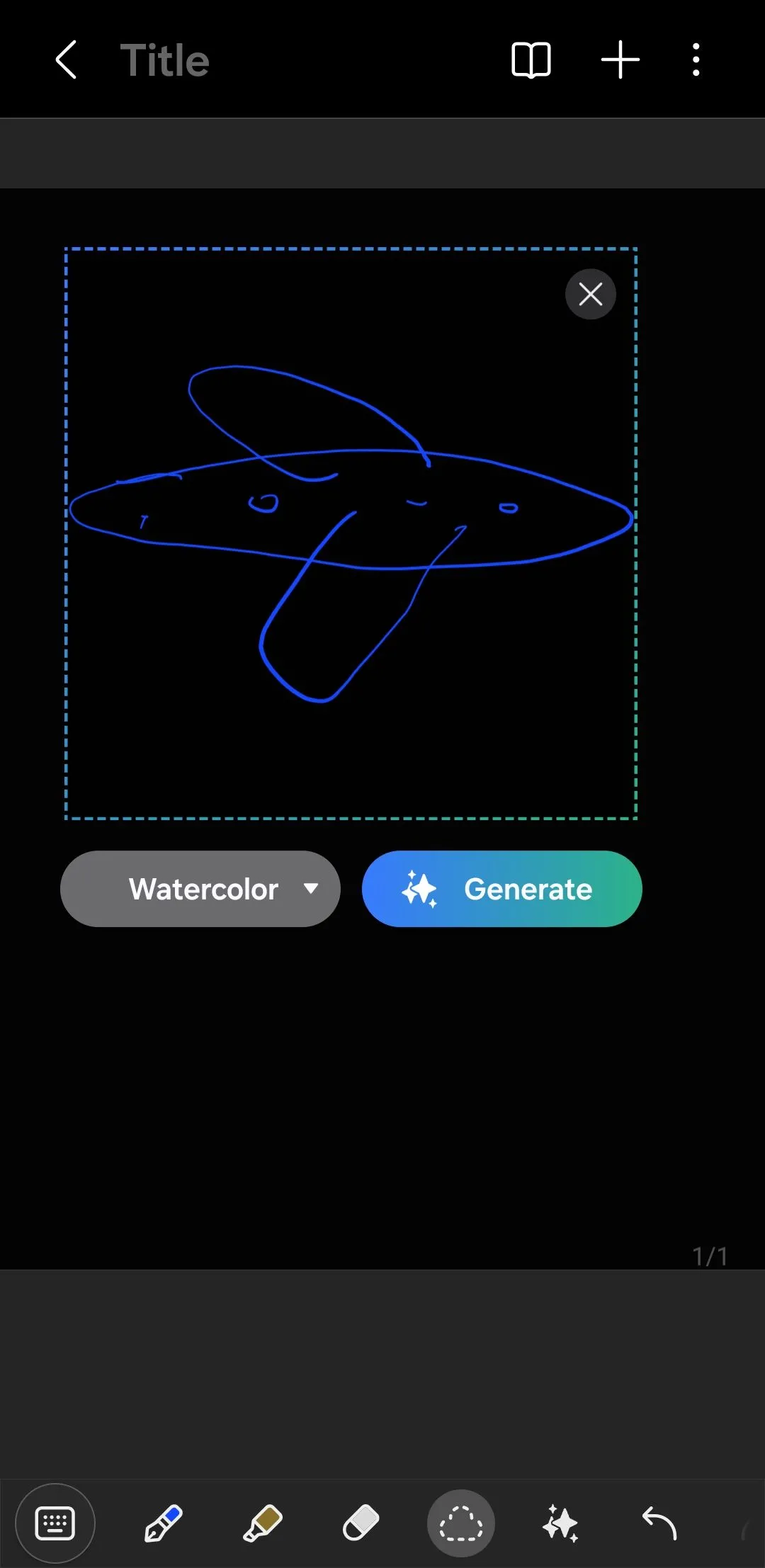 Tính năng phác thảo và hỗ trợ vẽ trong Samsung Notes với AI