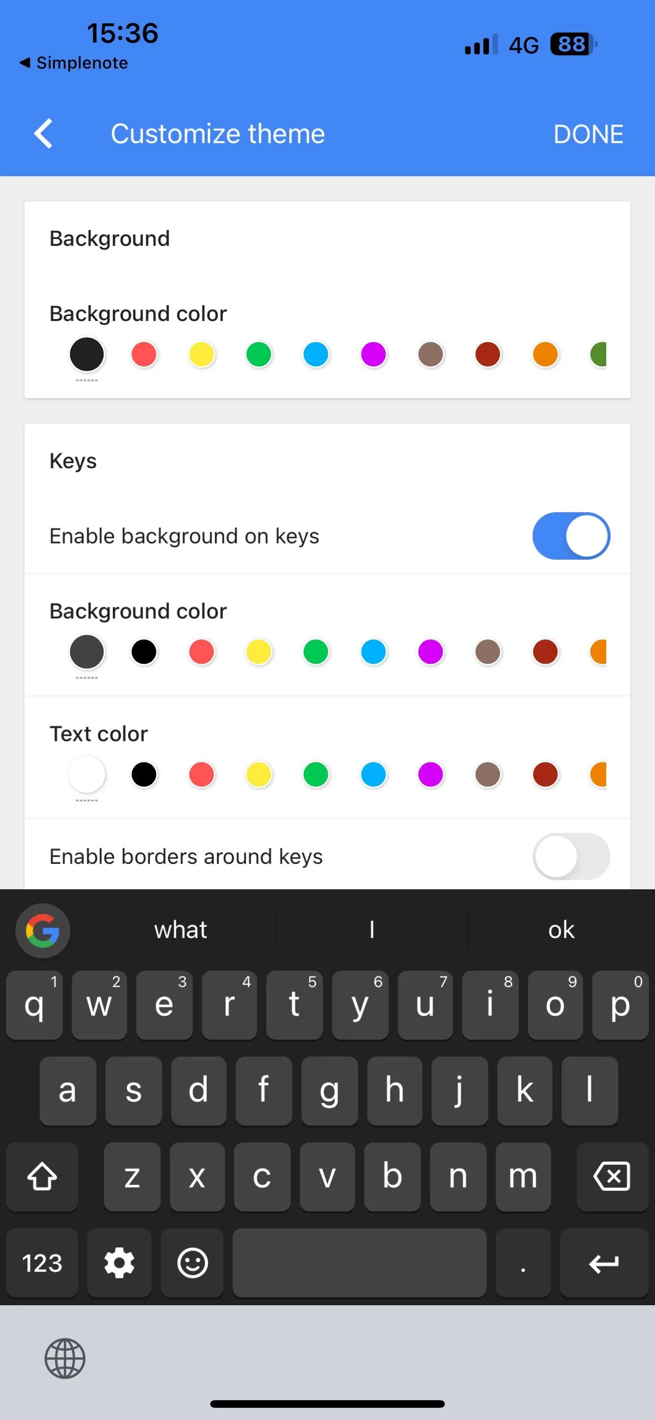 Tùy chỉnh giao diện và chủ đề bàn phím Gboard trên iPhone, bao gồm cả nền ảnh cá nhân.