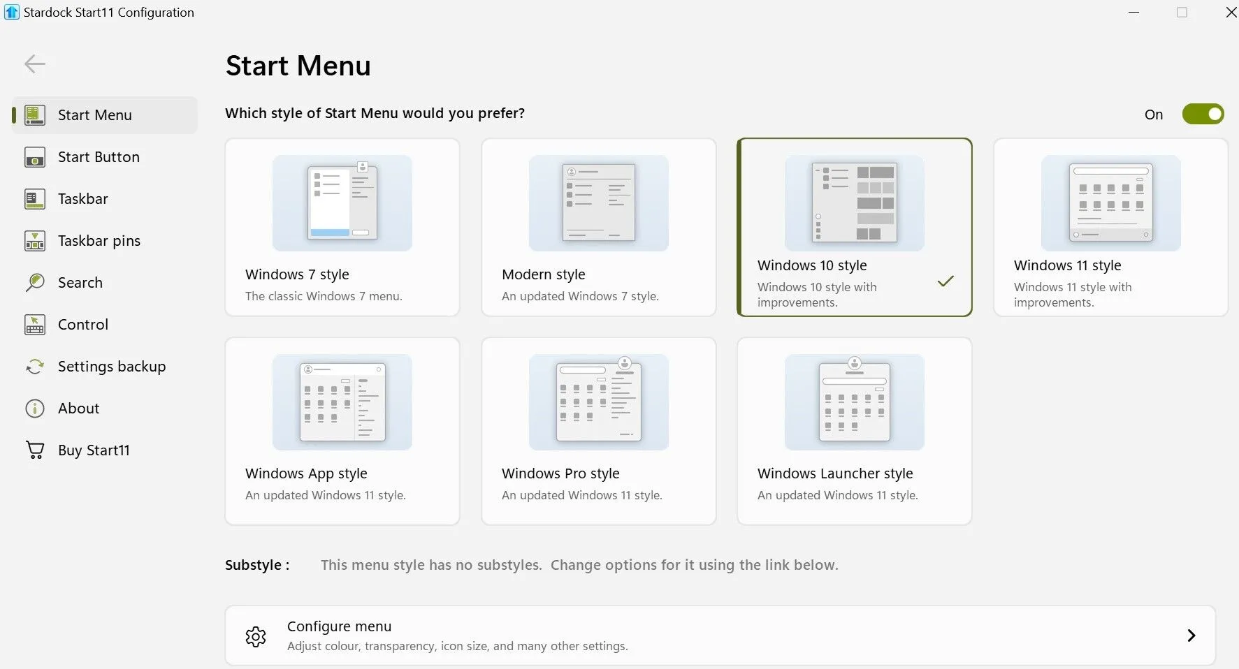 Tùy chỉnh Menu Start Windows 11 về phong cách Windows 10 với Start11