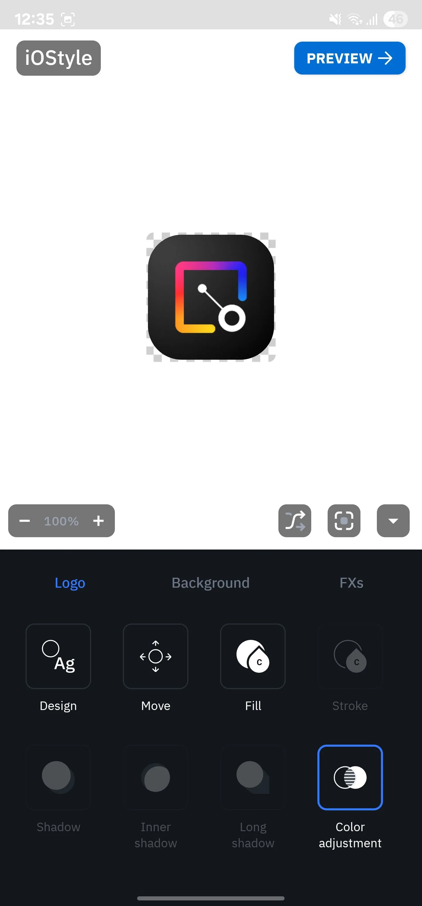 Tùy chỉnh một gói biểu tượng trong Icon Pack Studio thông qua Smart Launcher, cho phép người dùng cá nhân hóa giao diện biểu tượng ứng dụng.