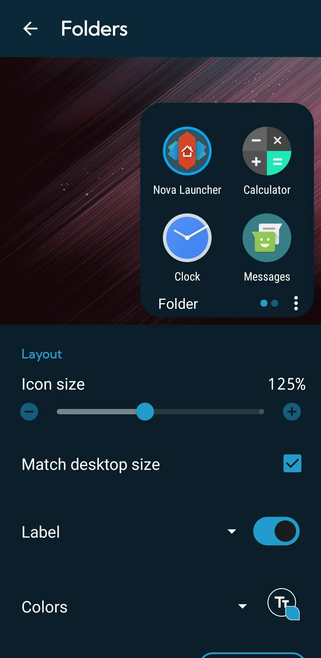 Tùy chỉnh thư mục và giao diện với Nova Launcher