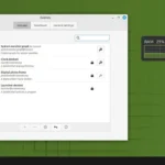 Tùy chọn Desklet mở trên Linux Mint, minh họa khả năng cá nhân hóa giao diện desktop của hệ điều hành này.
