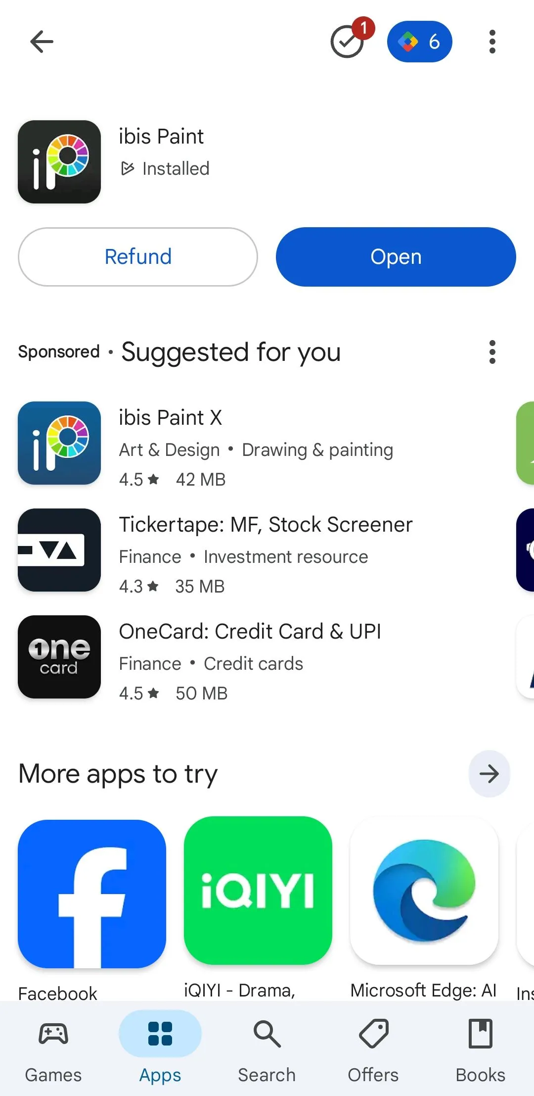 Tùy chọn hoàn tiền hiển thị trên trang ứng dụng trả phí trong Google Play Store