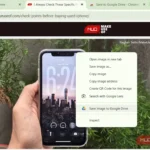 Tùy chọn Lưu vào Google Drive ngay trong menu chuột phải trên trình duyệt Chrome, giúp bạn lưu file nhanh chóng