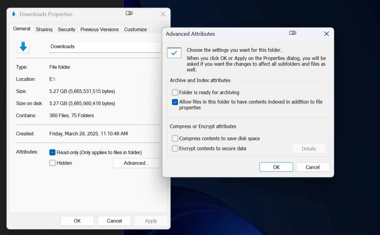Tùy chọn nén tệp trong File Explorer trên Windows 11