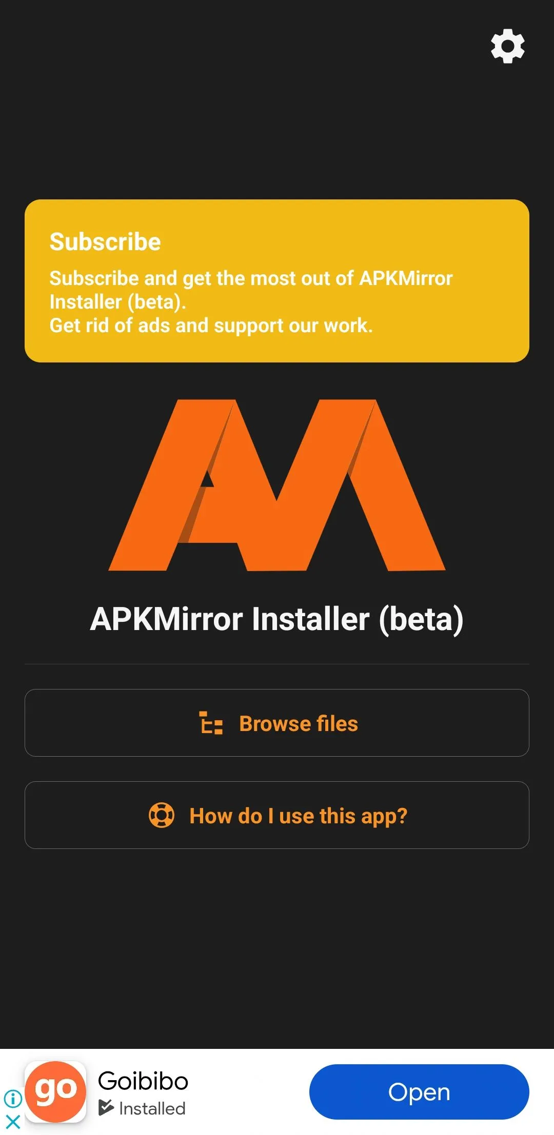 Ứng dụng APKMirror Installer trên điện thoại Android