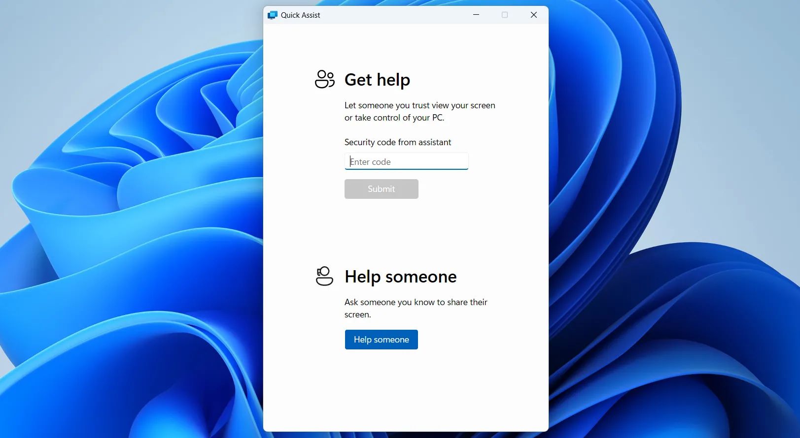 Ứng dụng Quick Assist trên Windows 11, một công cụ hỗ trợ từ xa nhanh chóng và tiện lợi
