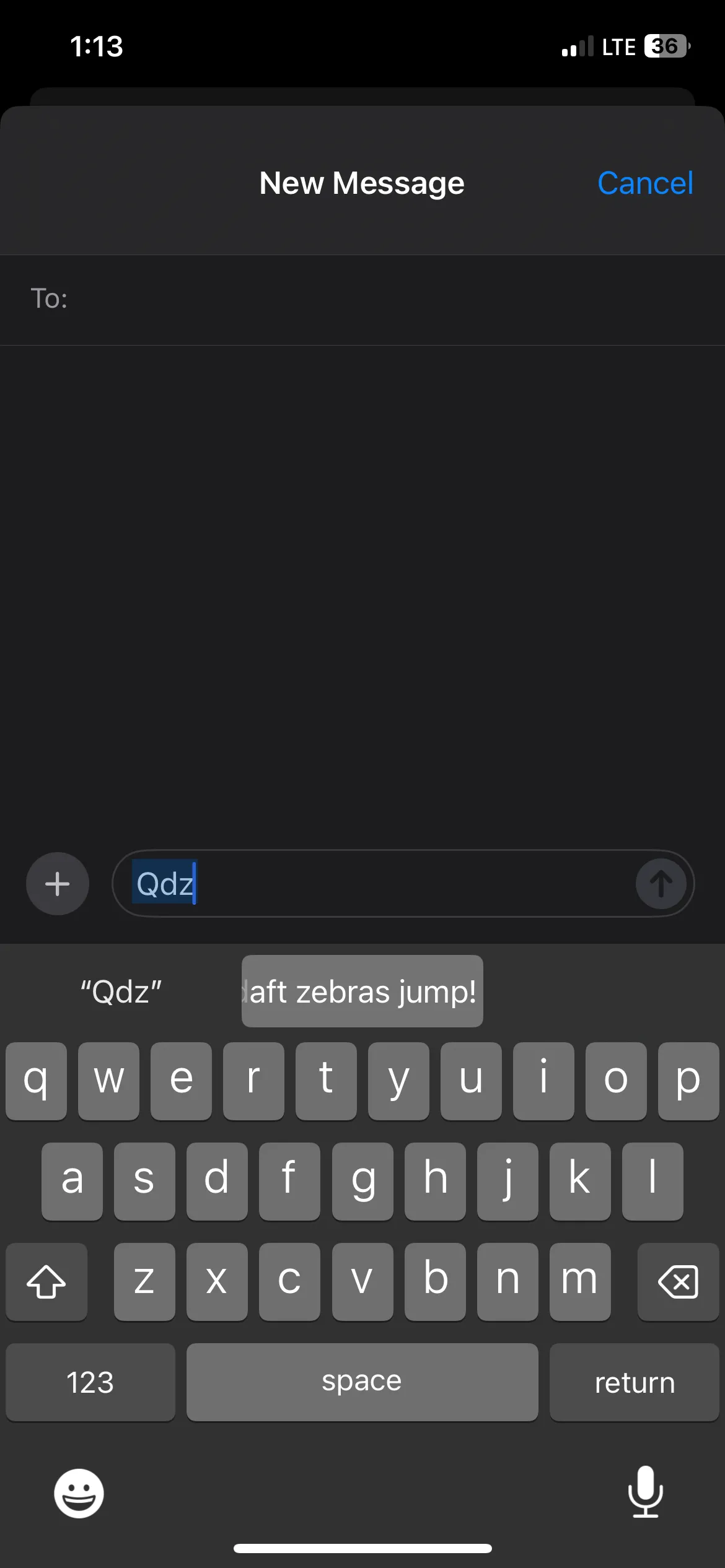 Văn bản đầy đủ tự động chèn sau khi nhập mã phím tắt Thay thế Văn bản trên iPhone.