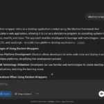 Ví dụ ChatGPT giải thích chi tiết về Electron wrappers