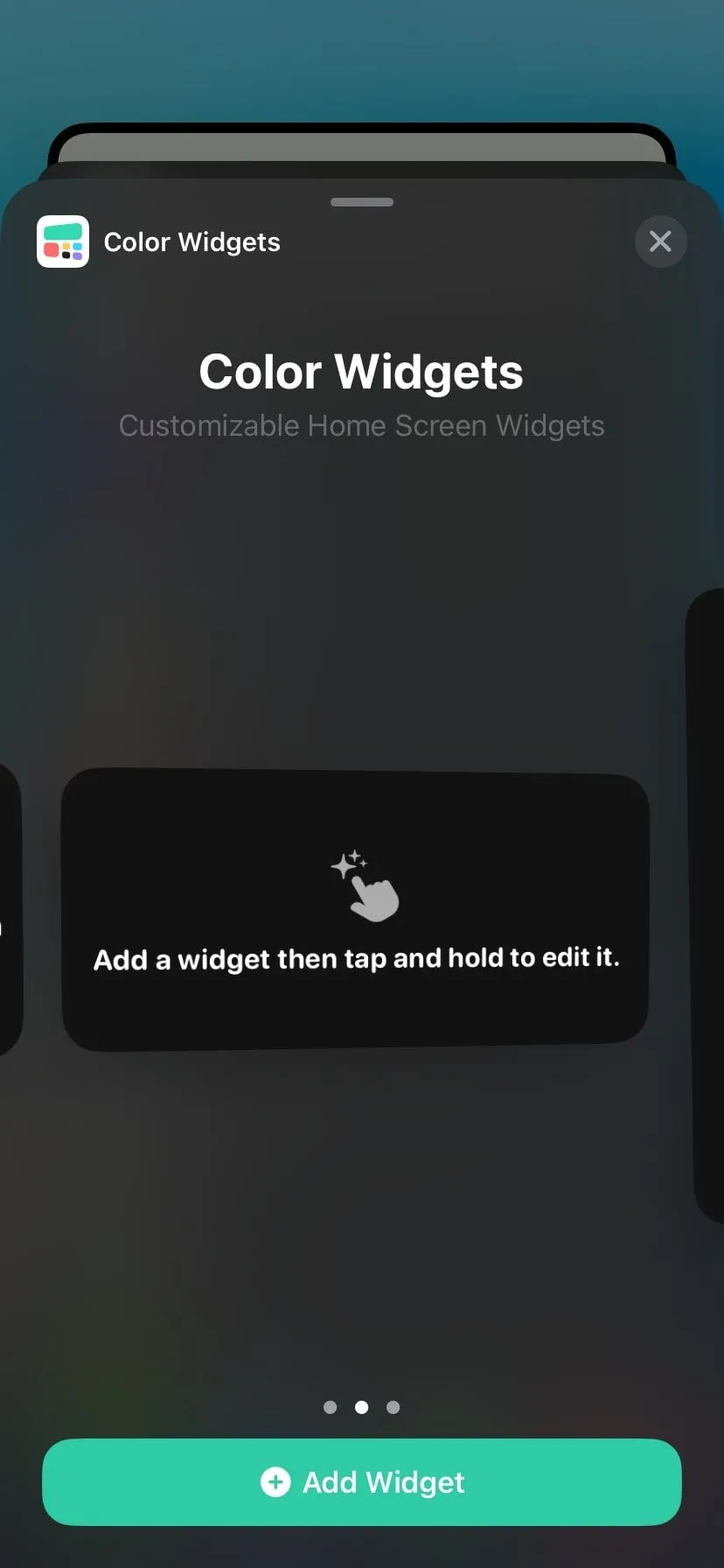 Widget Color Widgets với thiết kế đồng hồ và lịch đầy màu sắc trên màn hình tiện ích