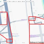 Ý nghĩa các màu xám và xanh lá trên đường bộ, đường sắt và đường hầm ngầm của Google Maps